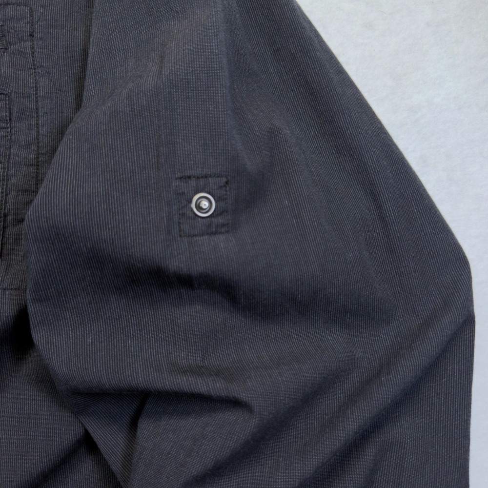 7 Diamonds Utility Shirt Mens XXL Black Snap Front Dual Pockets Long Sleeve - Picture 6 of 10